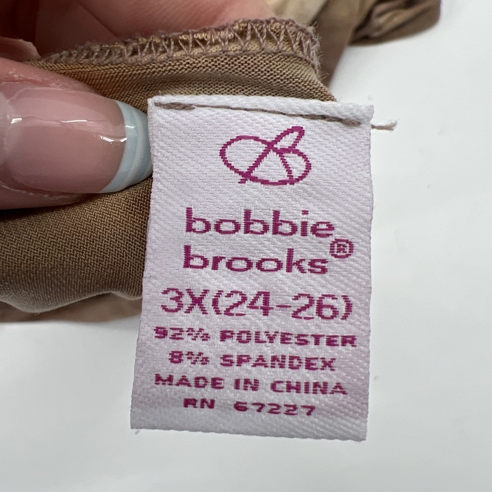 Bobbie Brooks Womens 3X Boho Top Brown Embroidered Earthy Artsy Stretchy Y2K - Picture 7 of 11